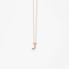 Collier Vanrycke ABÉCÉDAIRE "J" Or rose 18k