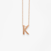 Collier Vanrycke ABÉCÉDAIRE "K" Or rose 18k