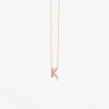 Collier Vanrycke ABÉCÉDAIRE "K" Diamant Or rose 18k