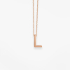 Collier Vanrycke ABÉCÉDAIRE "L" Or rose 18k