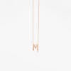 Collier Vanrycke ABÉCÉDAIRE "M" Diamant Or rose 18k