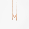 Collier Vanrycke ABÉCÉDAIRE "M" Diamant Or rose 18k