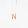 Collier Vanrycke ABÉCÉDAIRE "N" Or rose 18k