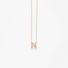 Collier Vanrycke ABÉCÉDAIRE "N" Or rose 18k