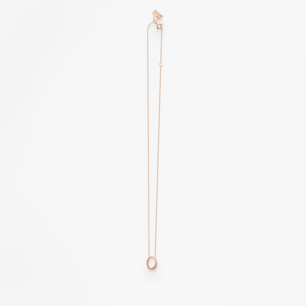 Collier Vanrycke ABÉCÉDAIRE "O" Or rose 18k