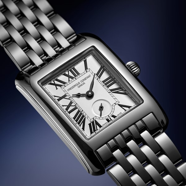 Montre Frederique Constant Classics Carrée Petite Seconde Bracelet Acier