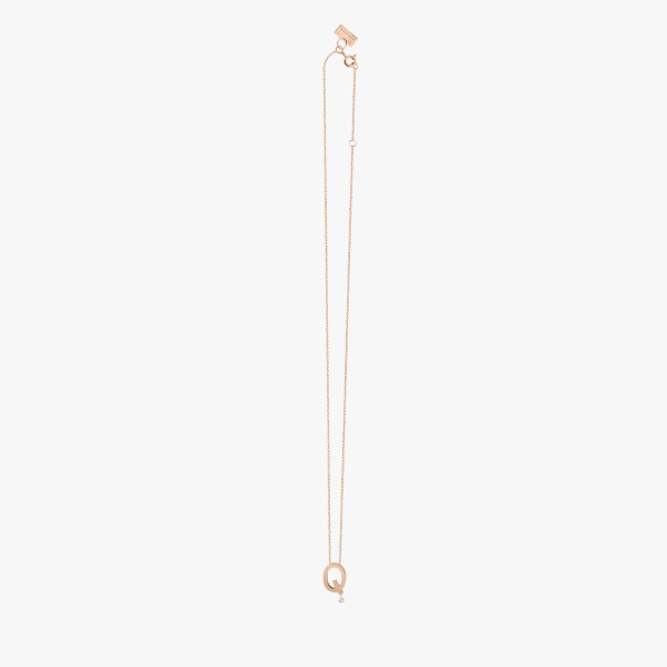 Collier Vanrycke ABÉCÉDAIRE "Q" Diamant Or rose 18k