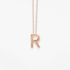 Collier Vanrycke ABÉCÉDAIRE "R" Or rose 18k