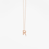 Collier Vanrycke ABÉCÉDAIRE "R" Diamant Or rose 18k