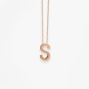 Collier Vanrycke ABÉCÉDAIRE "S" Or rose 18k