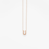 Collier Vanrycke ABÉCÉDAIRE "U" Or rose 18k