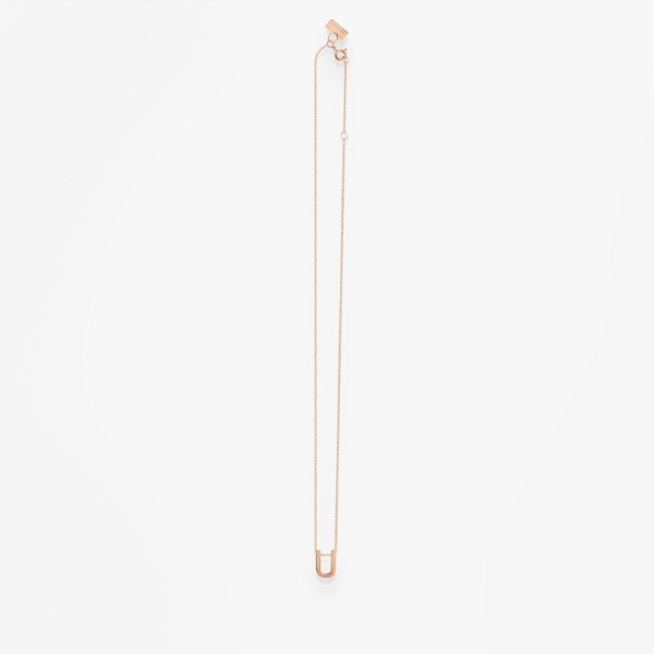 Collier Vanrycke ABÉCÉDAIRE "U" Or rose 18k