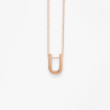 Collier Vanrycke ABÉCÉDAIRE "U" Or rose 18k