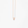 Collier Vanrycke ABÉCÉDAIRE "V" Or rose 18k