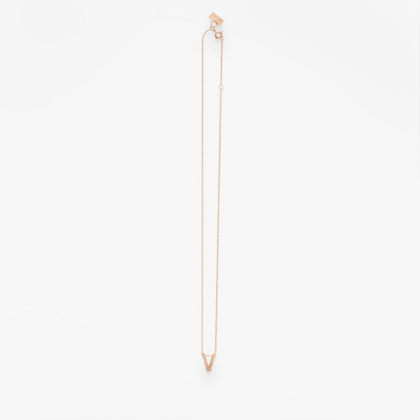 Collier Vanrycke ABÉCÉDAIRE "V" Or rose 18k