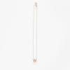 Collier Vanrycke ABÉCÉDAIRE "W" Or rose 18k