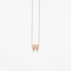 Collier Vanrycke ABÉCÉDAIRE "W" Or rose 18k