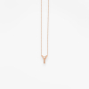 Collier Vanrycke ABÉCÉDAIRE "Y" Or rose 18k