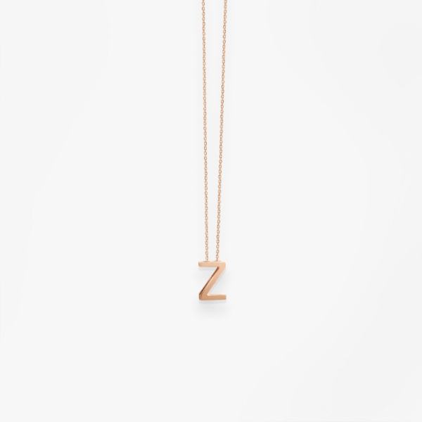 Collier Vanrycke ABÉCÉDAIRE "Z" Or rose 18k