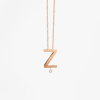 Collier Vanrycke ABÉCÉDAIRE "Z" Diamant Or rose 18k