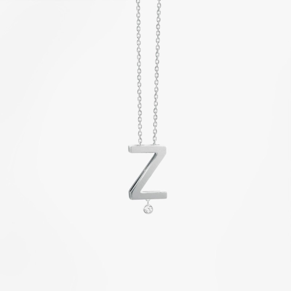 Collier Vanrycke ABÉCÉDAIRE "Z" Diamant Or blanc 18k