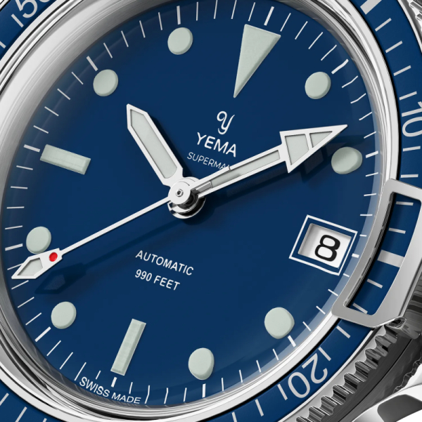 Montre Yema Superman Swiss Edition 39mm Cadran Bleu