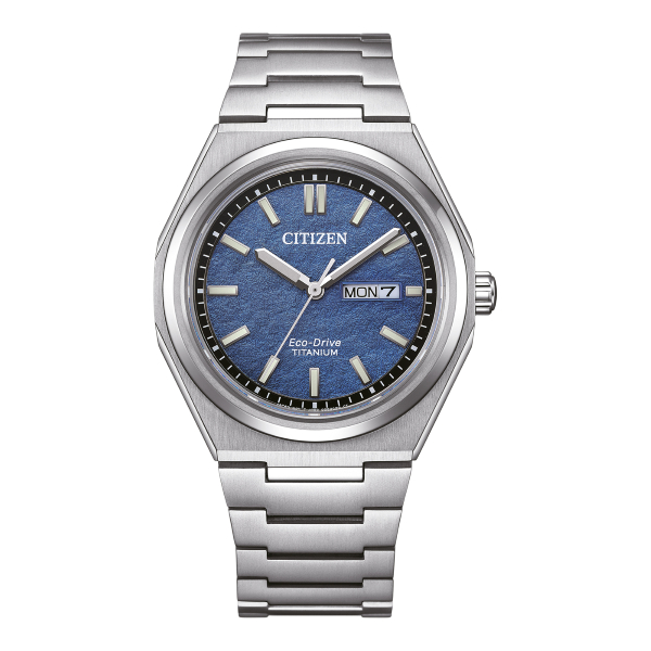 Montre CITIZEN Super Titanium Cadran Bleu AW0130-85LE