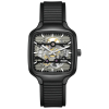 Montre Rado True Square Automatic Skeleton 38mm Bracelet Caoutchouc