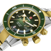 Montre Rado Captain Cook Automatic Chronographe Cadran Vert PVD Jaune