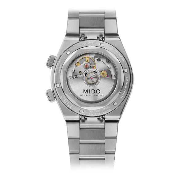 Montre Mido Multifort Multifort 8 Two Crowns Cadran Gris Bracelet Acier