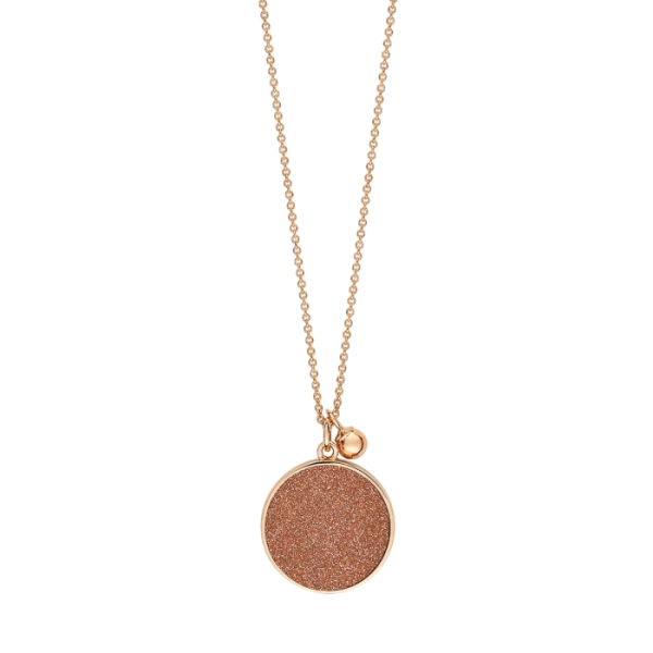 Collier Ginette NY Ever Gold Sandstone Disc On Chain