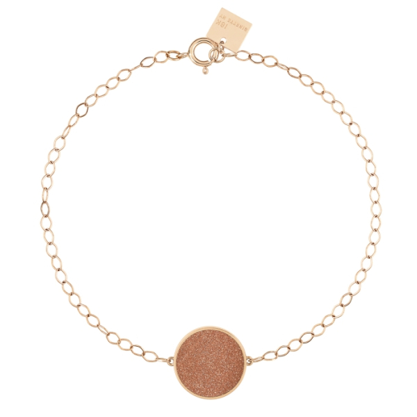 Bracelet Ginette NY Ever Gold Sandstone Disc