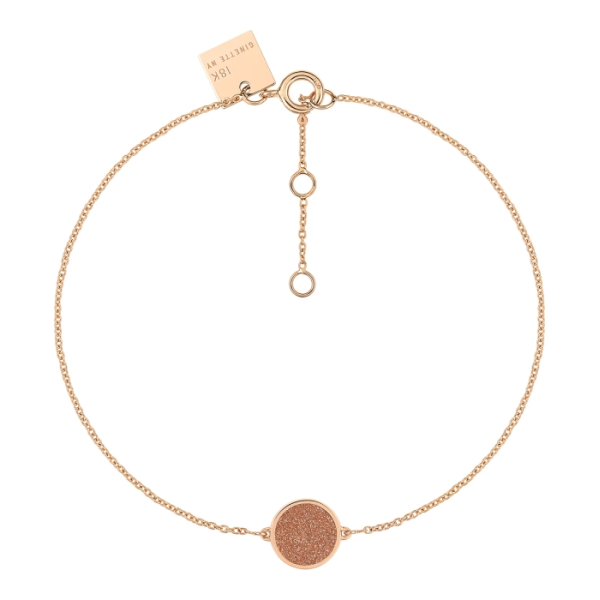 Bracelet Ginette NY Mini Ever Gold Sandstone Disc