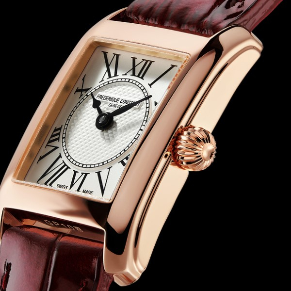 Montre Frederique Constant Classics Carrée Bracelet Cuir