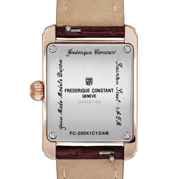 Montre Frederique Constant Classics Carrée Bracelet Cuir