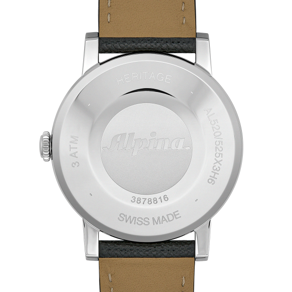 Montre Alpina Heritage Automatic 38mm Cadran Beige Bracelet Cuir