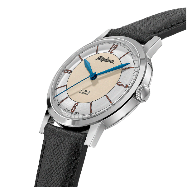 Montre Alpina Alpiner Heritage Carrée Automatic 140 Ans Cadran Beige 39mm