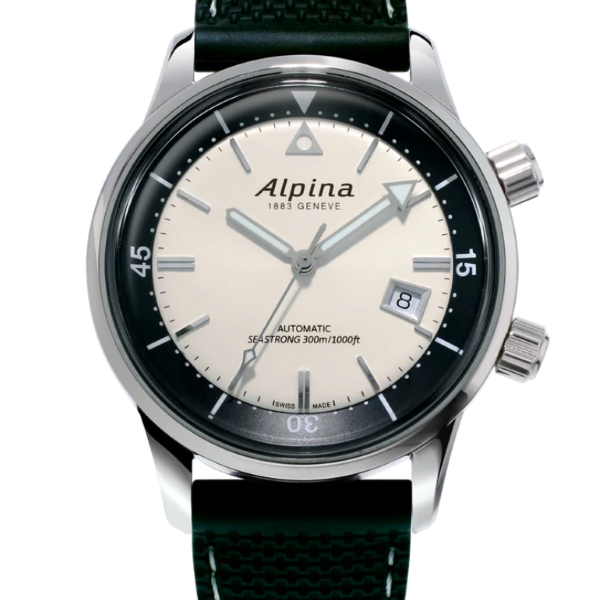 Montre Alpina Alpiner Heritage Carrée Automatic 140 Ans Cadran Beige 39mm