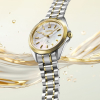 Montre Seiko Prospex SUR608 Cadran Nacre Blanche Lunette Jaune