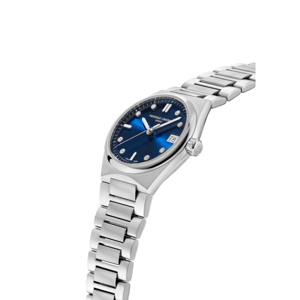 Montre Frederique Constant Highlife Ladies Quartz Cadran Bleu Serti