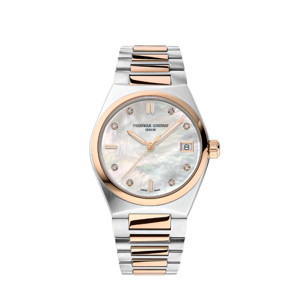 Montre Frederique Constant Highlife Ladies Quartz Cadran Nacre Serti