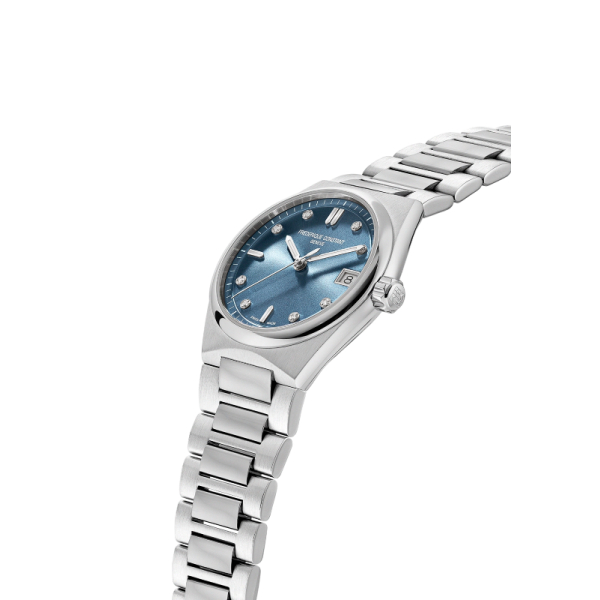 Montre Frederique Constant Highlife Ladies Quartz Cadran Bleu Serti