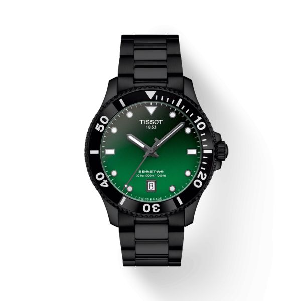 Montre Tissot Seastar 1000 Quartz 40mm Cadran Vert dégradé