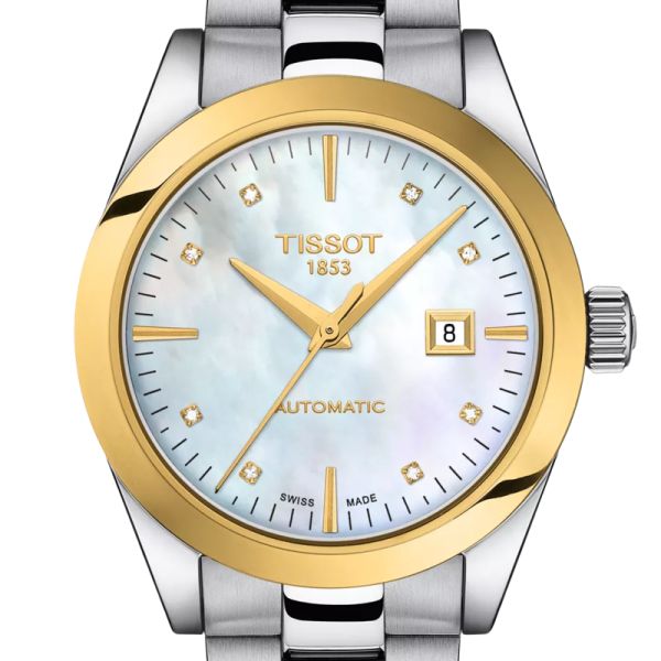 Montre Tissot T-My Lady Automatic 18K Gold bezel Cadran Nacre