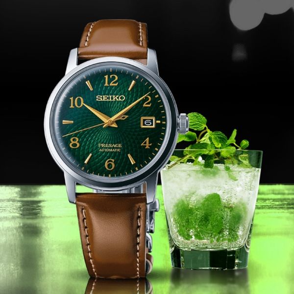 Montre Seiko Presage SRPE45J1 Automatique Cadran Vert