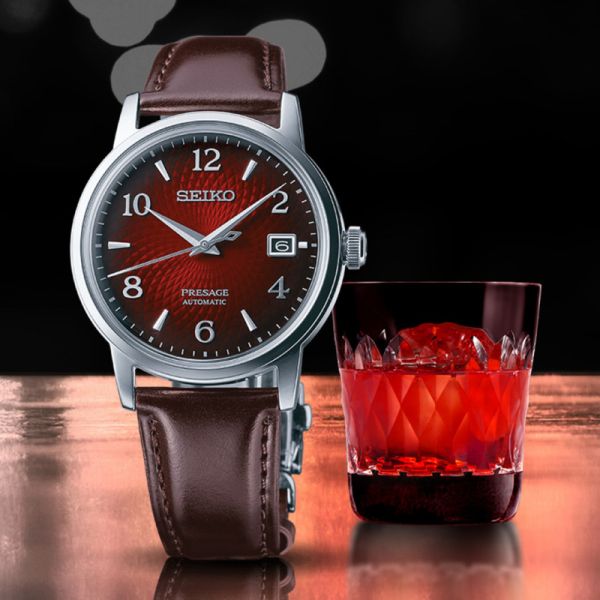 Montre Seiko Presage SRPE41J1 Automatique Cadran Rouge