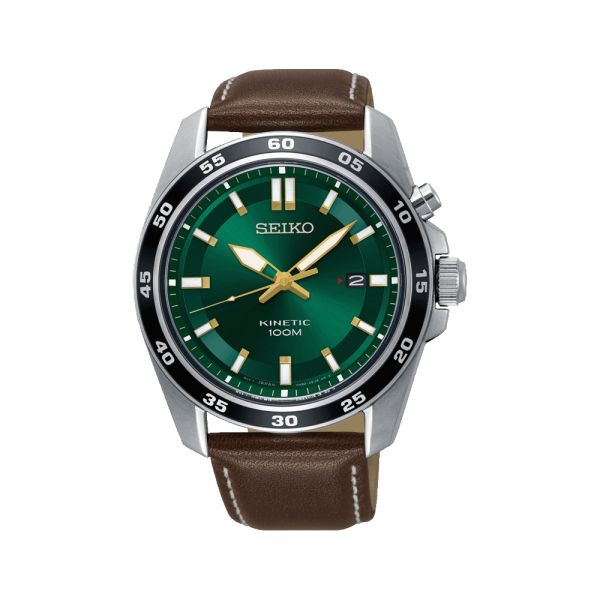 Montre Seiko Sport cuir marron SKA791P1