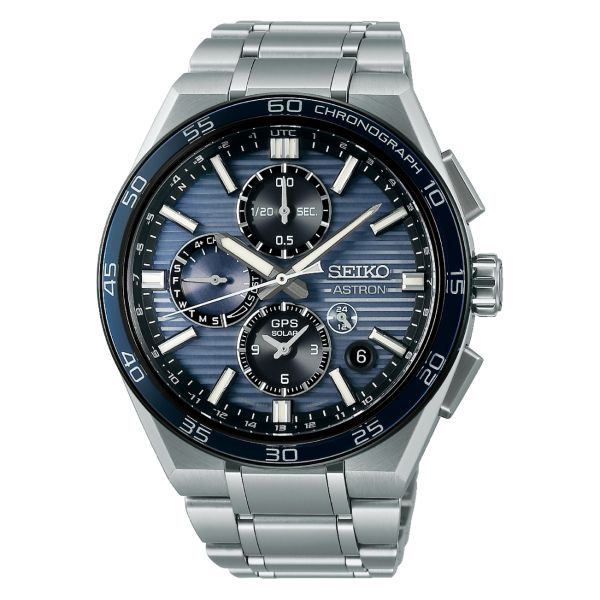 Montre Seiko Astron SSH175J1 Chronographe GPS Solaire Dual Time 