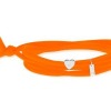 Bracelet Gresy's Sunny Love 1 diamant, argent rhodié Orange Fluo