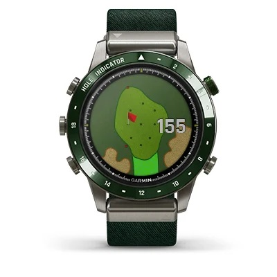 Montre GARMIN MARQ GOLFER lunette c ramique verte